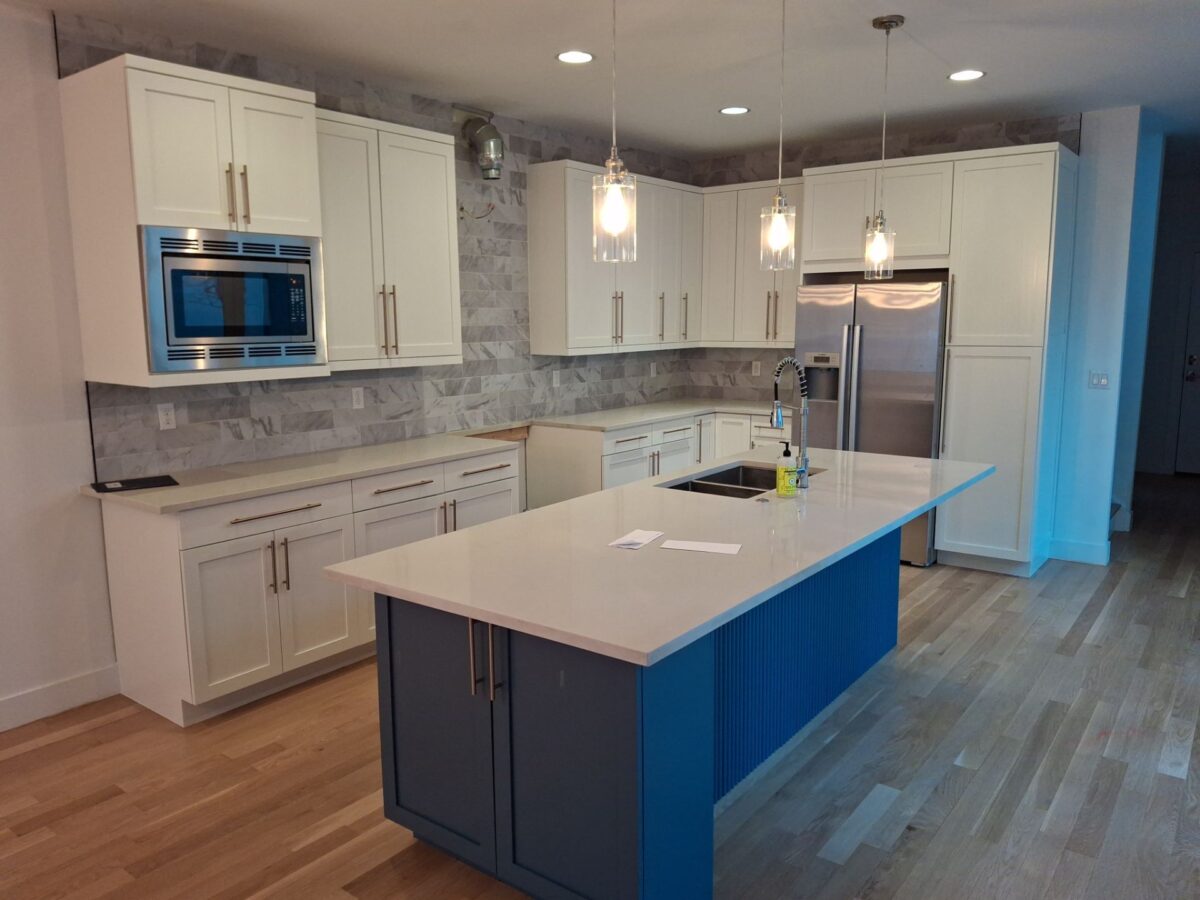 Refinished kitchen cabinets